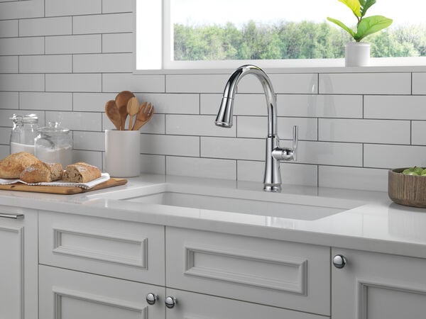 Delta Coranto in Chrome installed at kitchen sink